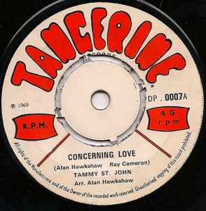 Tammy St John - Concerning Love album cover