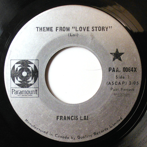 Francis Lai – Theme From Love Story (1971, Vinyl) - Discogs