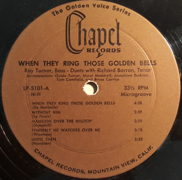 descargar álbum Ray Turner With Richard Barron - When They Ring Those Golden Bells