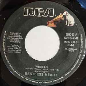 Restless Heart - Wheels / New York (Hold Her Tight) album cover