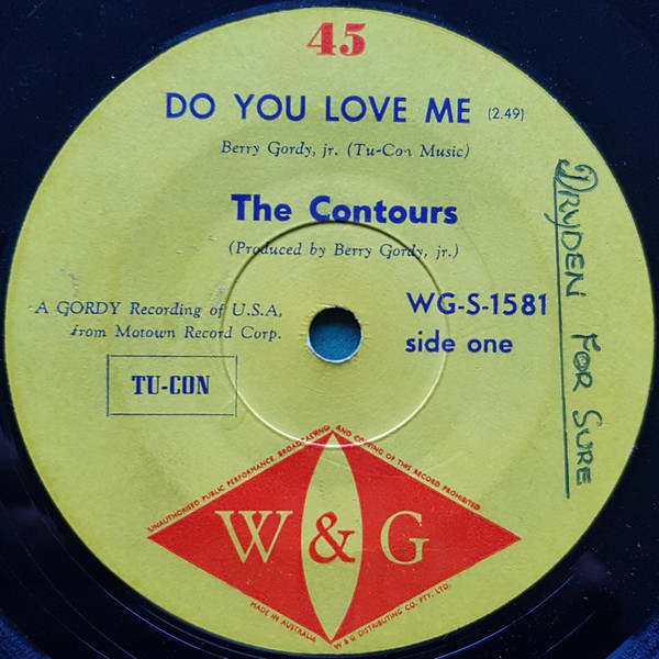 The Contours - Do You Love Me / Move, Mr. Man | Releases | Discogs