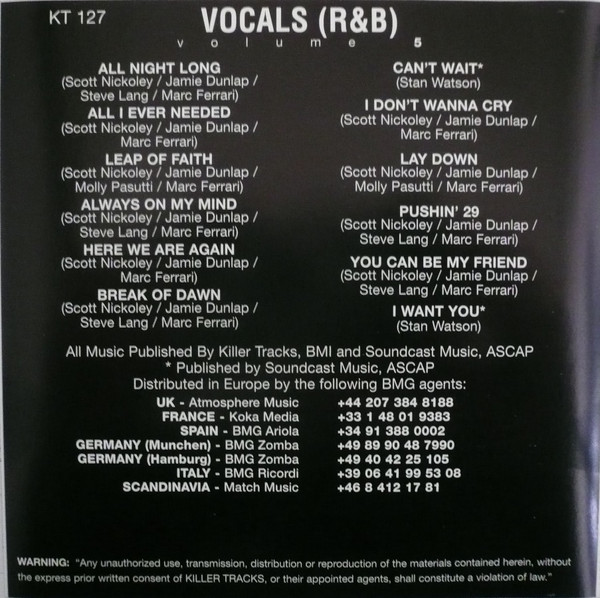 descargar álbum Various - Vocals RB Volume 5
