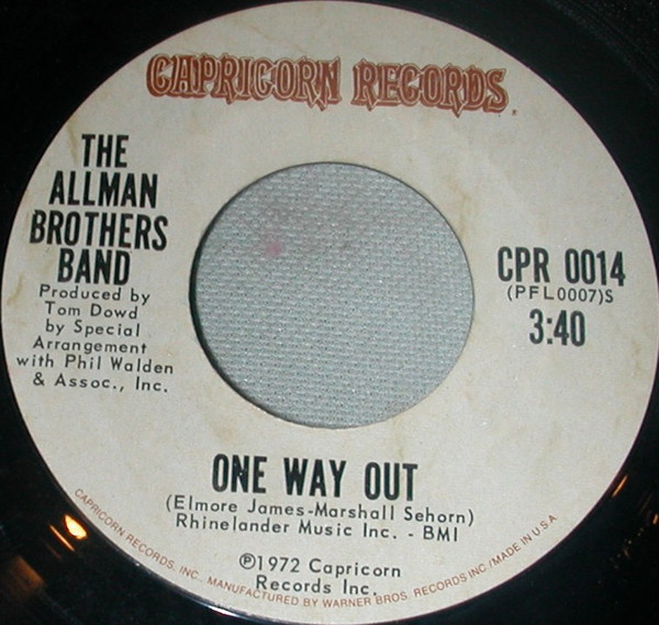 Album herunterladen The Allman Brothers Band - One Way Out Standback