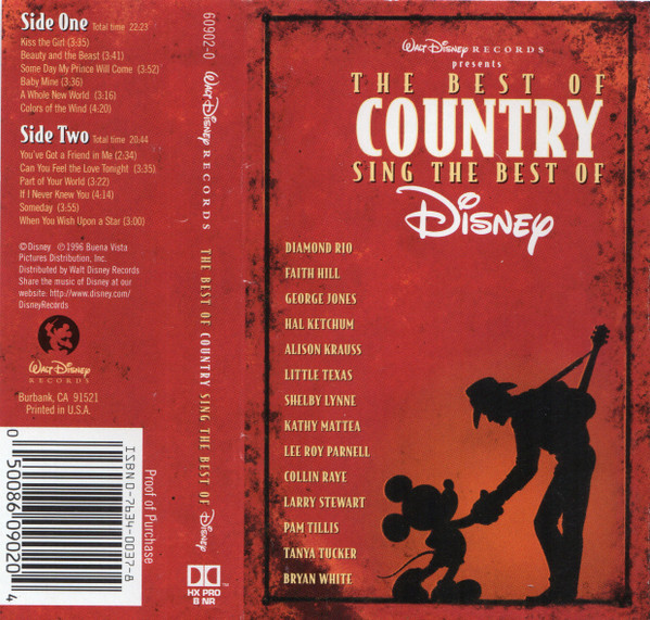 The Best Of Country Sing The Best Of Disney 1996 Cassette Discogs