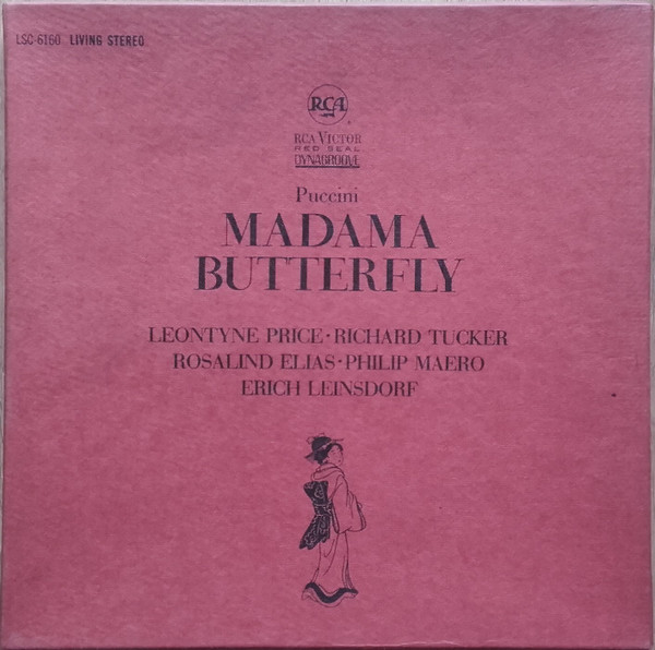 プッチーニ 蝶々夫人 L.プライス タッカー エリアス ラインスドルフ RCA リマスター オリジナル 紙 美品 Puccini Madam Butterfly Price