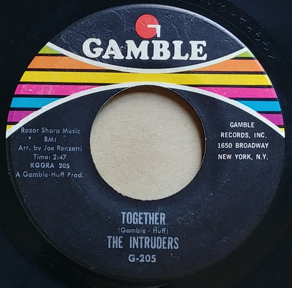 The Intruders – Together (1967, Vinyl) - Discogs