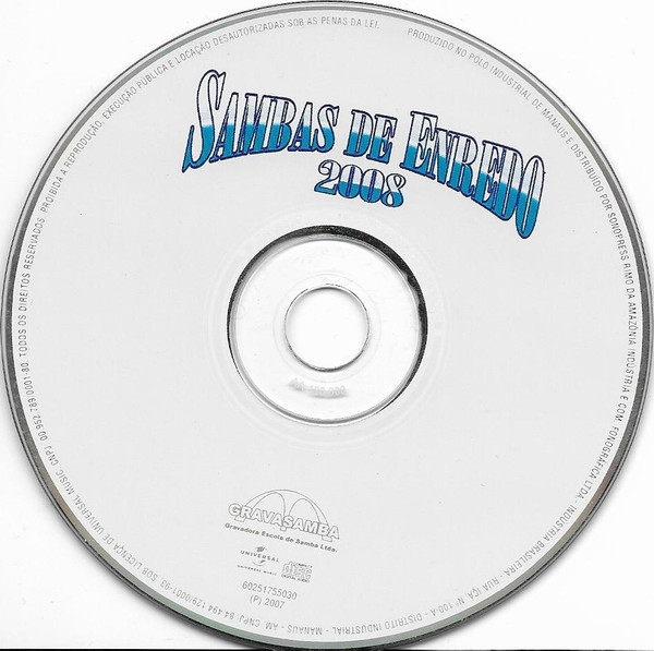 descargar álbum Various - Sambas De Enredo 2008