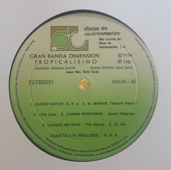 ladda ner album Gran Banda Dimensión - Tropicalísimo
