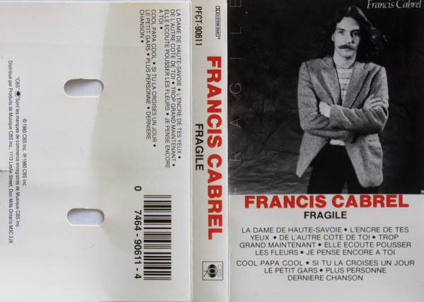 Francis Cabrel - Fragile | CBS (WCT-90611) - 2