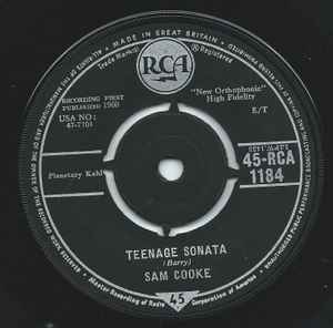 Sam Cooke – Teenage Sonata (1960, Vinyl) - Discogs