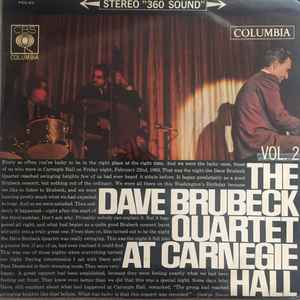 The Dave Brubeck Quartet – At Carnegie Hall (Vol. 2) (1963, Vinyl