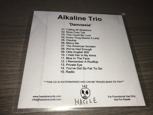 Alkaline Trio Damnesia Releases Discogs