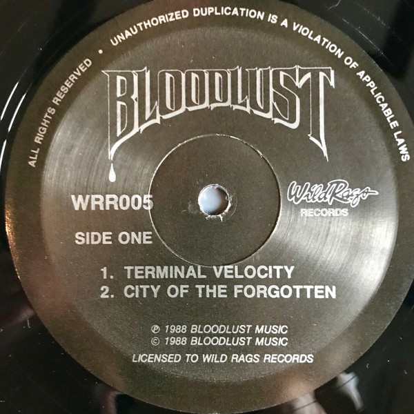 last ned album Bloodlust - Terminal Velocity