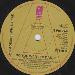 McFadden & Whitehead - Do You Want To Dance album cover