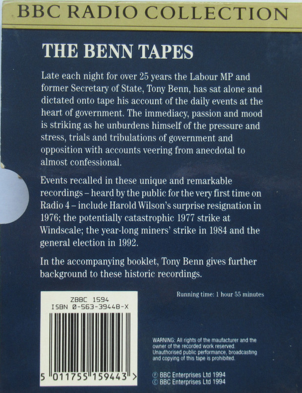 télécharger l'album Tony Benn - The Benn Tapes