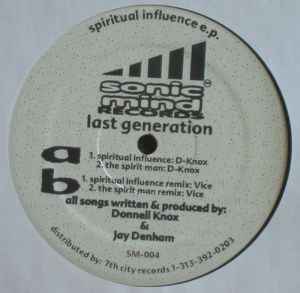 Last Generation - Spiritual Influence E.P. album cover
