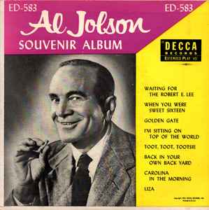 Al Jolson - Souvenir Album album cover