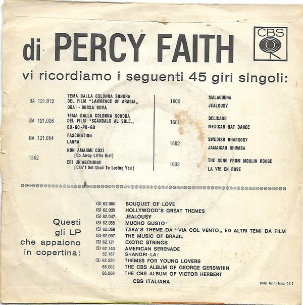baixar álbum Percy Faith E La Sua Orchestra - Scandalo Al Sole Go Go Po Go
