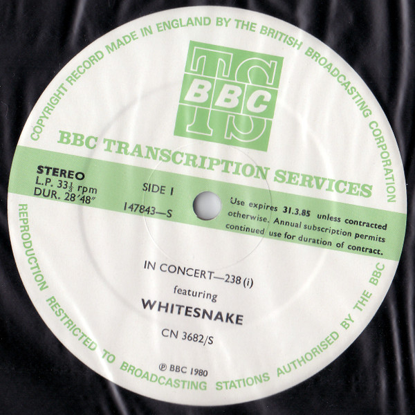 lataa albumi Whitesnake - In Concert 238