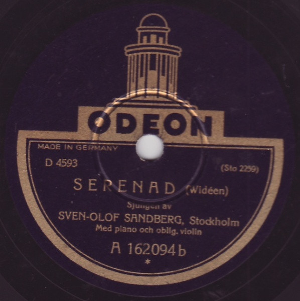 baixar álbum SvenOlof Sandberg - Elégie Serenad