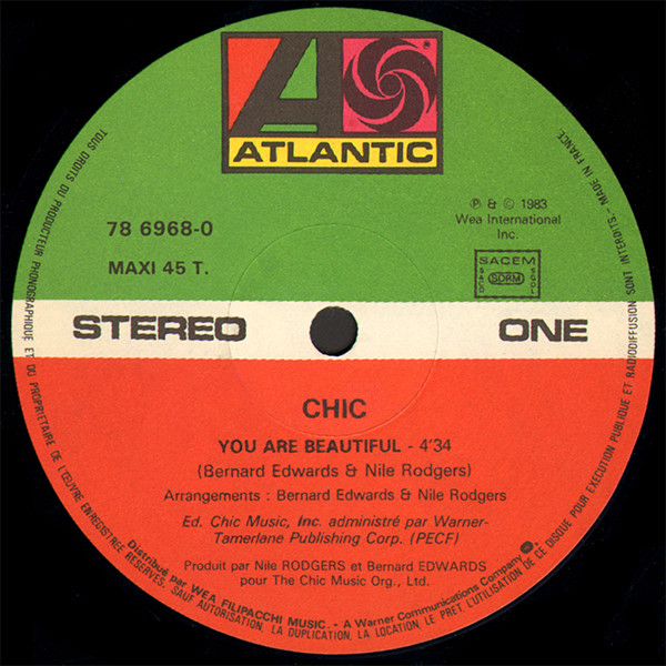 Chic – You Are Beautiful (1983, Vinyl) - Discogs