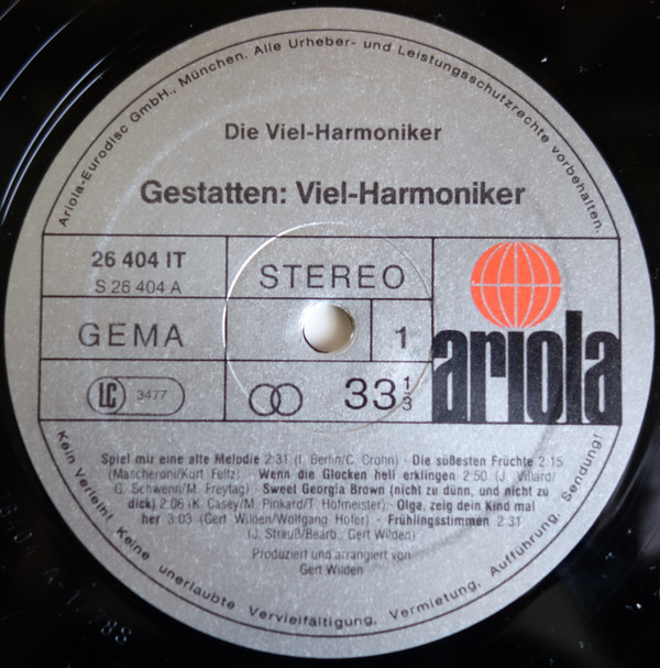 last ned album Die VielHarmoniker - Gestatten Viel Harmoniker