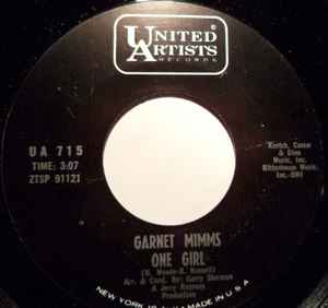 Garnet Mimms - One Girl / A Quiet Place album cover