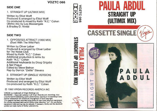 reference sandsynligt forstyrrelse Paula Abdul – Straight Up (Ultimix Mix) (1990, Cassette) - Discogs