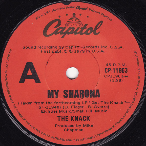 The Knack My Sharona 1979 Vinyl Discogs