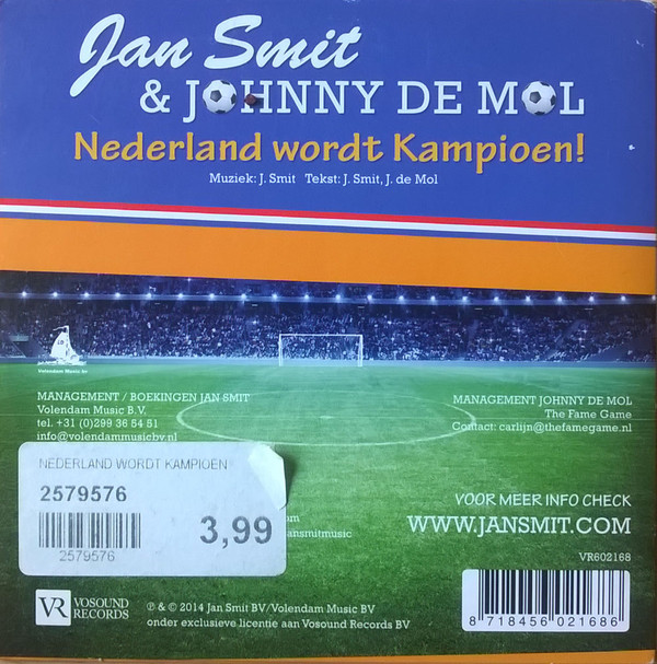 descargar álbum Jan Smit & Johnny de Mol - Nederland Wordt Kampioen