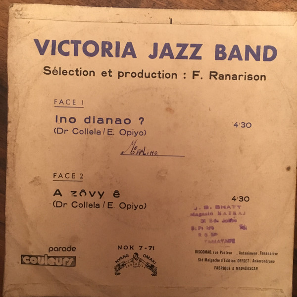télécharger l'album Victoria Jazz Band - Ino Dianao A Zôvy Ê