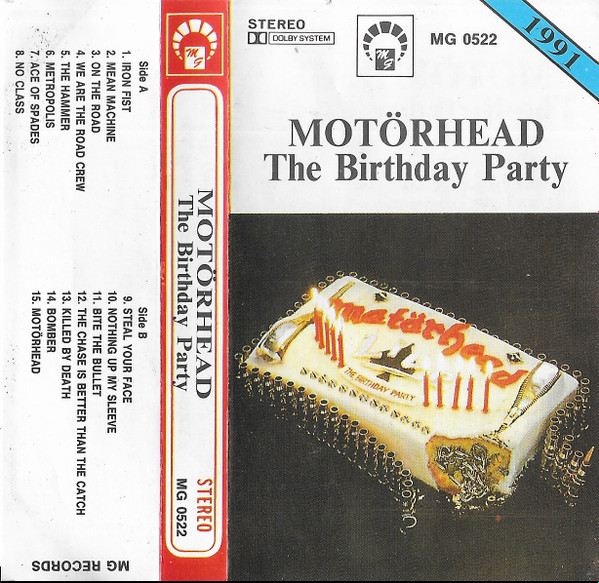 Motörhead – The Birthday Party (1994, Cassette) - Discogs