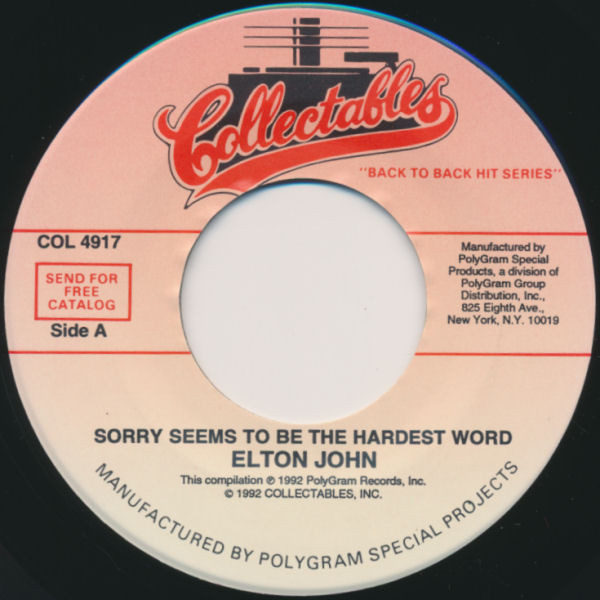 lataa albumi Elton John - Sorry Seems To Be The Hardest Word Healing Hands