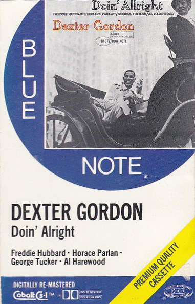 Dexter Gordon – Doin' Alright (1985, Cassette) - Discogs