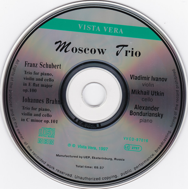 lataa albumi Moscow Trio, Franz Schubert, Iohannes Brahms - Trios