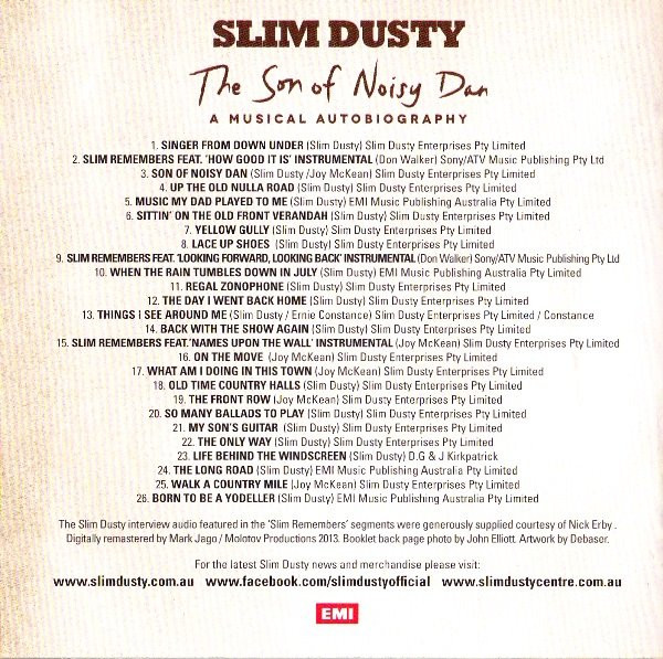 Album herunterladen Slim Dusty - The Son Of Noisy Dan A Musical Autobiography