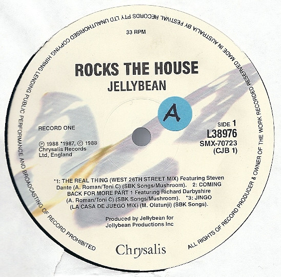 lataa albumi Jellybean - Rocks The House