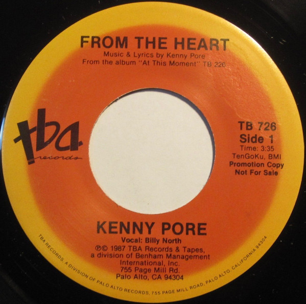 descargar álbum Kenny Pore - From The Heart