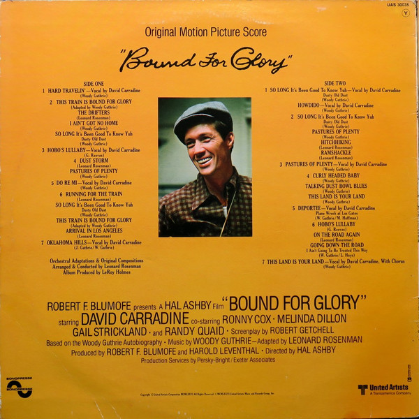 baixar álbum Woody Guthrie David Carradine Leonard Rosenman - En Route Pour La Gloire Bound For Glory Bande Originale Du Film