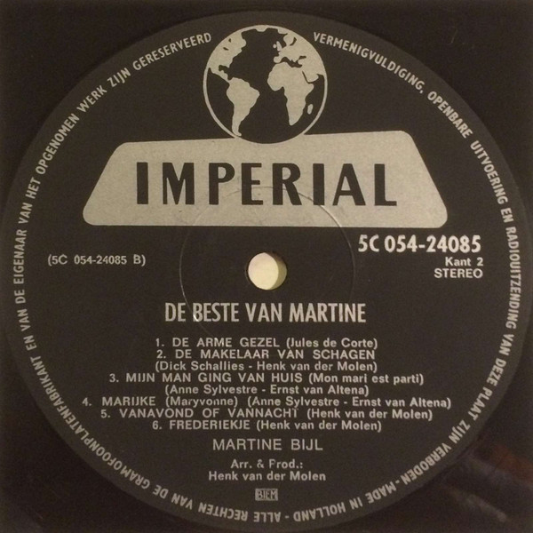 descargar álbum Martine Bijl - De Beste Van Martine