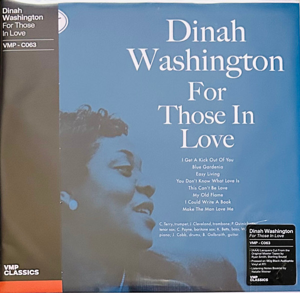 Dinah Washington – For Those In Love (2022, 180g, Vinyl) - Discogs