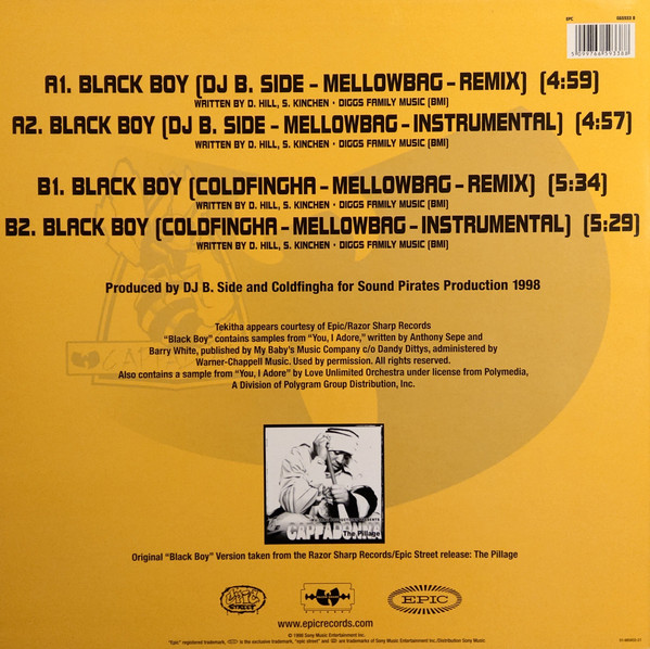 télécharger l'album Cappadonna - Black Boy The Mellowbag Remixes