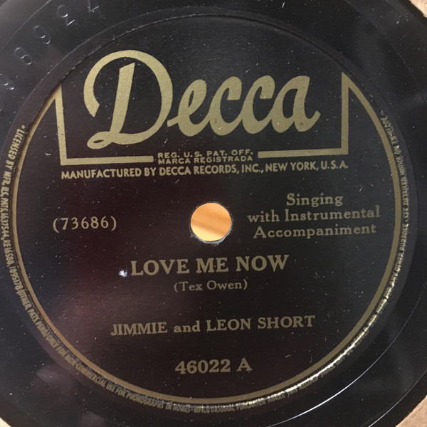 lataa albumi Jimmie And Leon Short - Love Me Now Dissatisfied