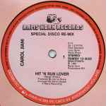 Cover of Hit 'n Run Lover (Special Disco Re-Mix), 1981, Vinyl