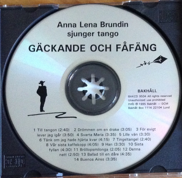 last ned album Anna Lena Brundin - Gäckande Och Fåfäng Anna Lena Brundin Sjunger Tango
