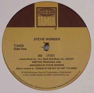 Stevie Wonder - As album cover