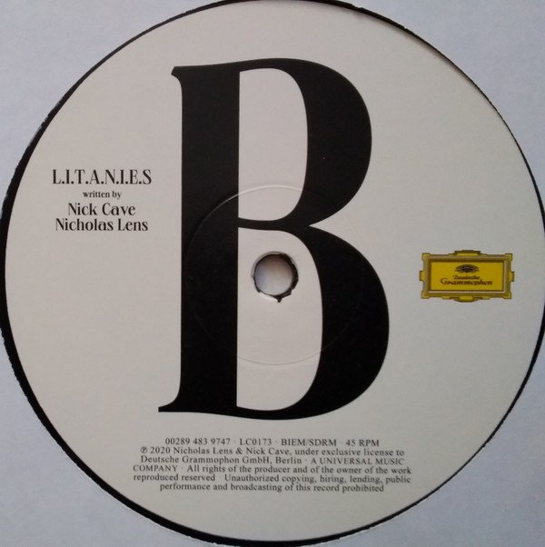 Nick Cave , Nicholas Lens - L.I.T.A.N.I.E.S | Deutsche Grammophon (0002894839746) - 5