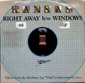 Kansas (2) - Right Away / Windows album cover