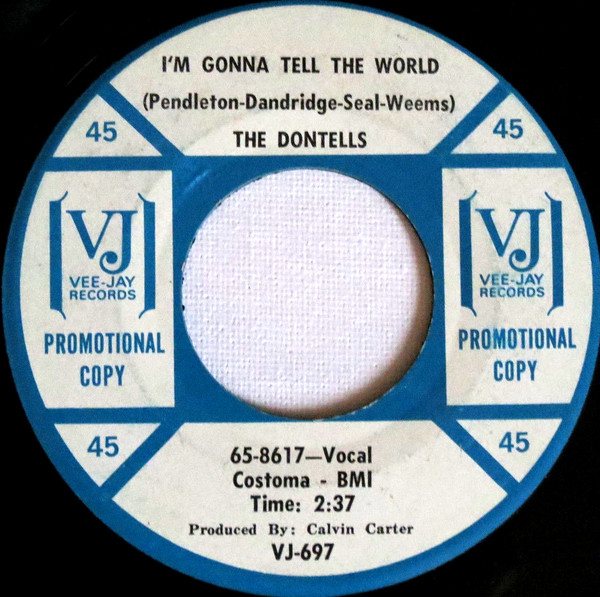 The Dontells – Ain't Cha My Baby (1965, Vinyl) - Discogs