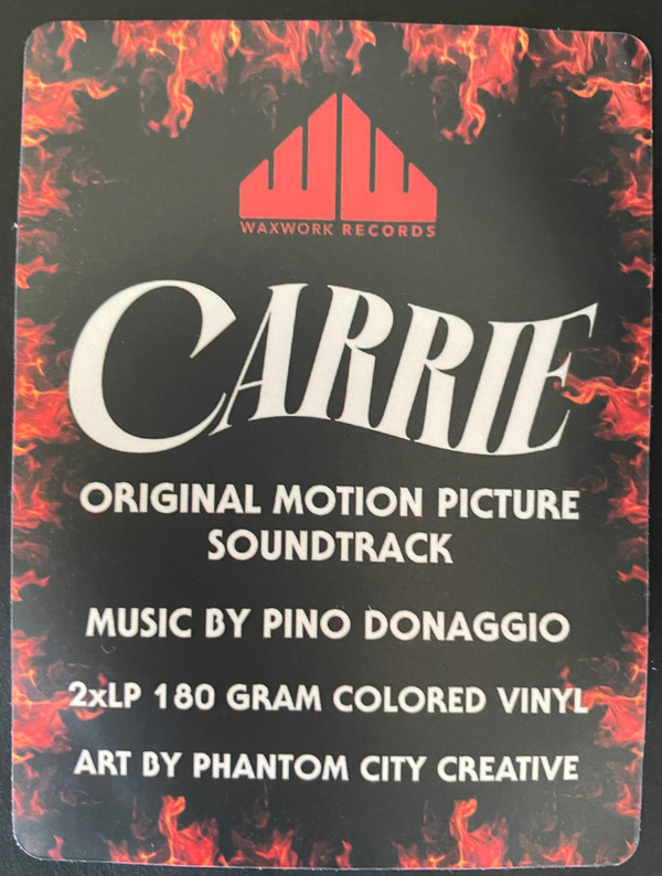 Pino Donaggio - Carrie (Original Motion Picture Soundtrack) | Waxwork Records (WW118) - 8